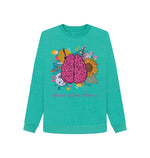 Seagrass Green Pink Mind Mental Health Matters  Remill Sweatshirt