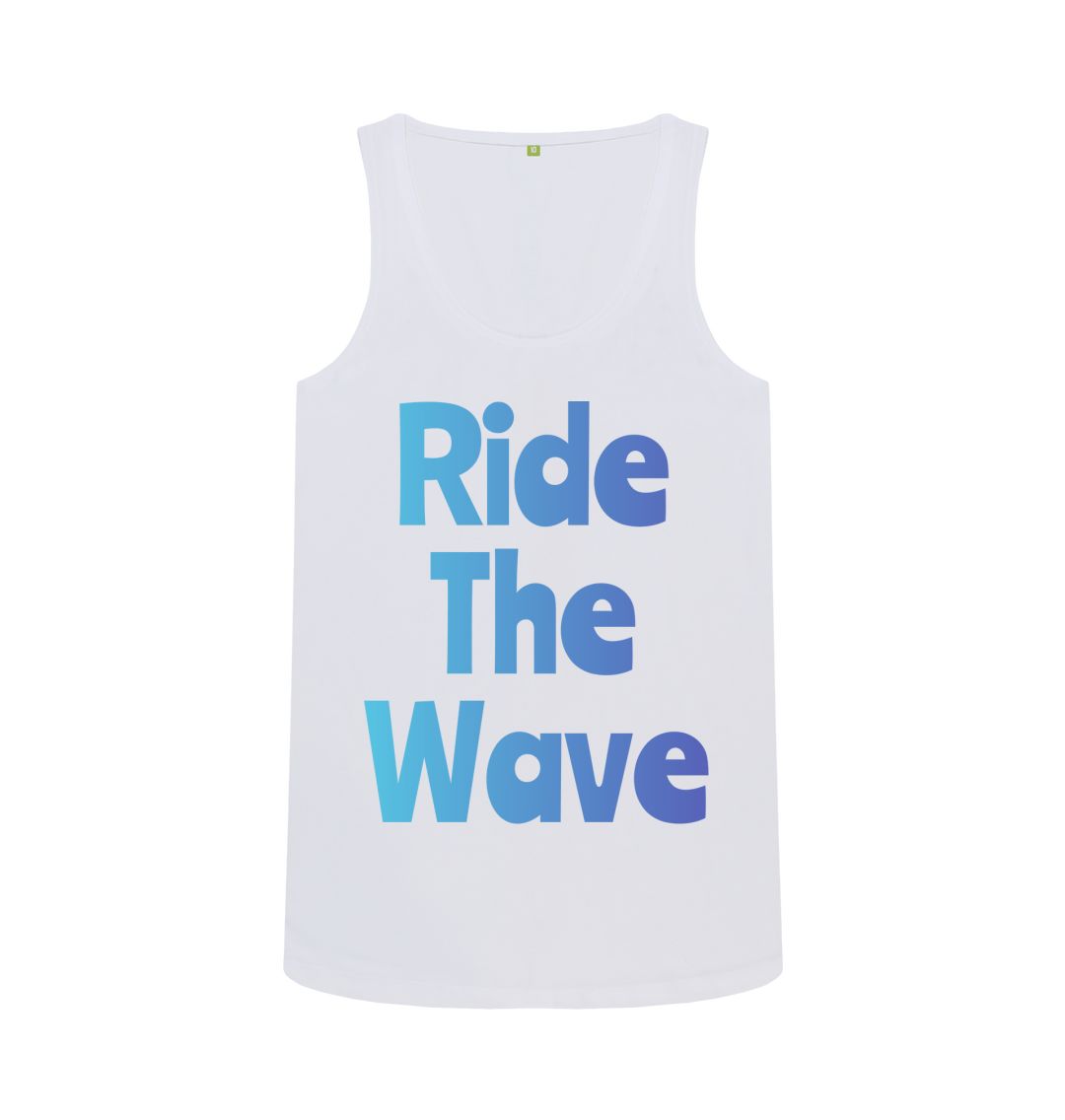 White Ride The Wave Vest Top