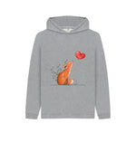 Athletic Grey Cute Fox Hoodie