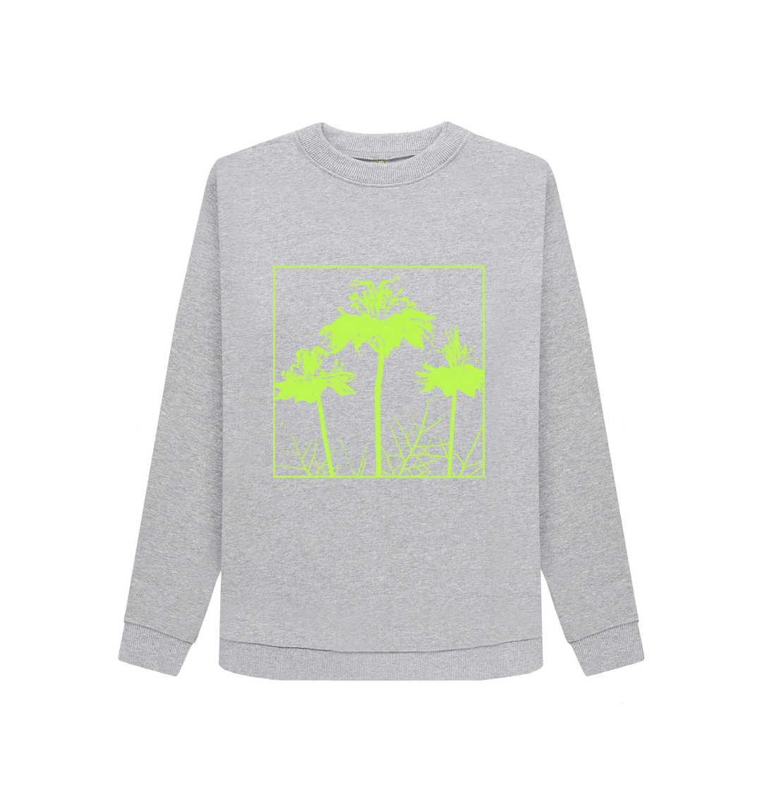 Light Heather Printed Sweater Front