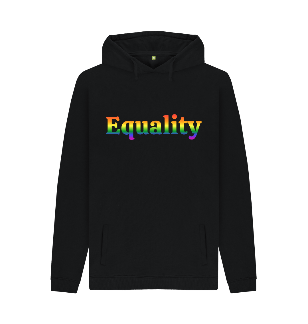 Black Printed Hoody Front