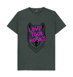 Dark Grey Love Your Husky Tee