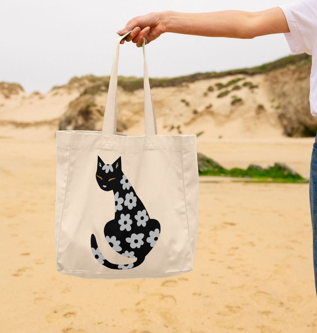 Floral Cat Shopper