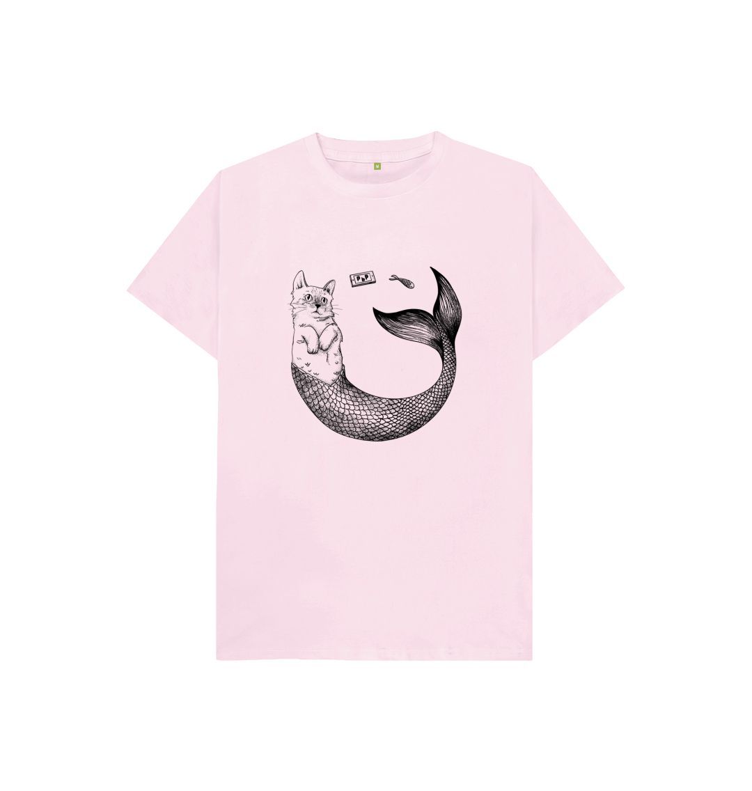 Pink Mermaid Cat Tee