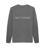 Slate Grey Printed Sweater Front