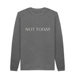 Slate Grey Not Today Crew Neck Jumper