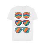 White Pride Sunglasses  Relaxed Fit Tee