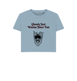Stone Blue Printed T-shirt Front