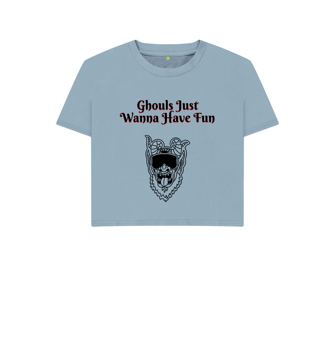 Stone Blue Printed T-shirt Front