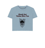 Stone Blue Ghouls Fun Boxy Tee