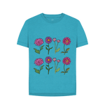 Ocean Blue Printed T-shirt Front