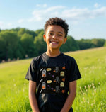 Mummy and pumpkin tee featuring stylish Halloween-themed design perfect for festive autumn celebrations