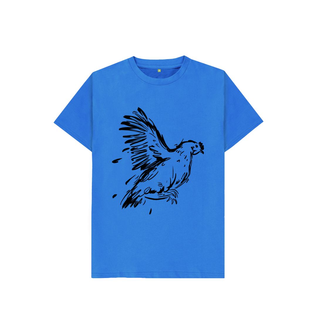 Bright Blue Fly Away Bird Tee