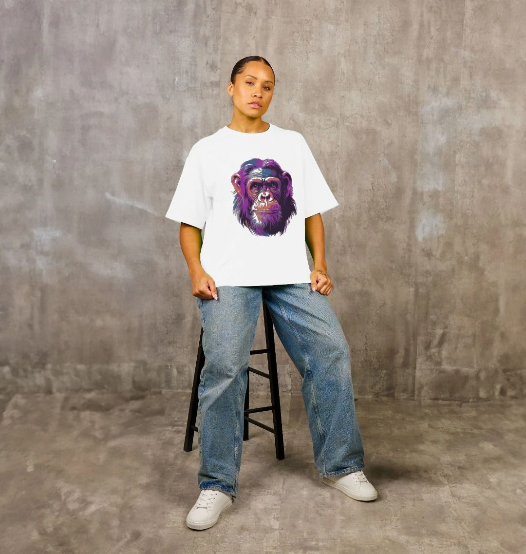 Purple Chimp Oversized Tee