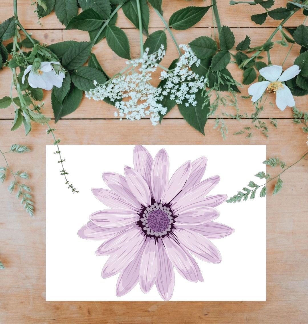 Purple Flower Wall Art