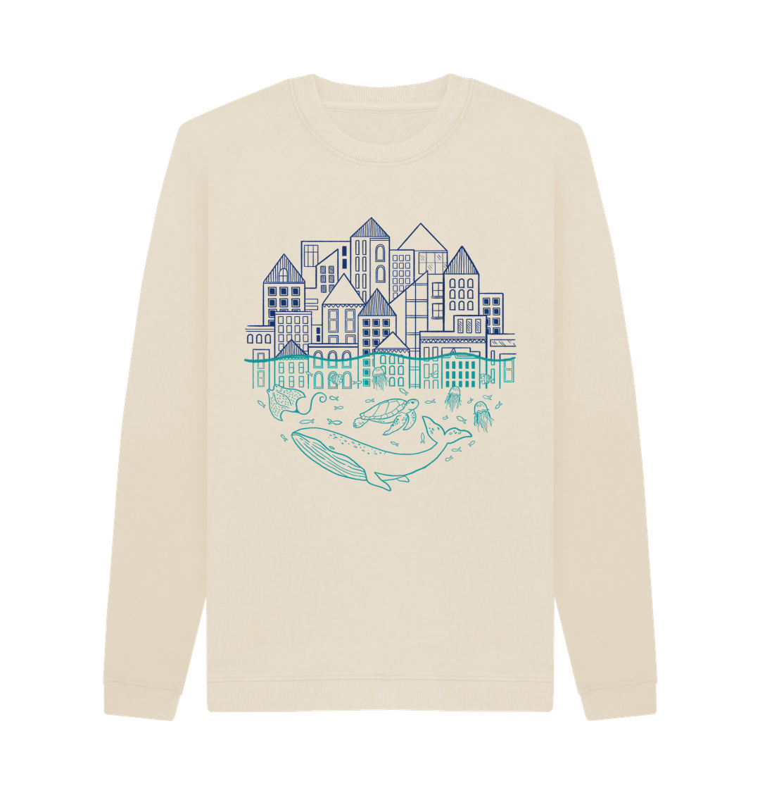 Oat Printed Sweater Front
