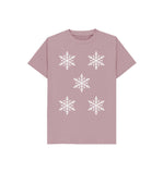 Mauve Snowflakes Tee