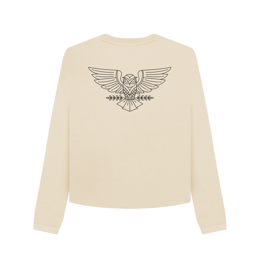 Oat Printed Boxy Jumpers Back
