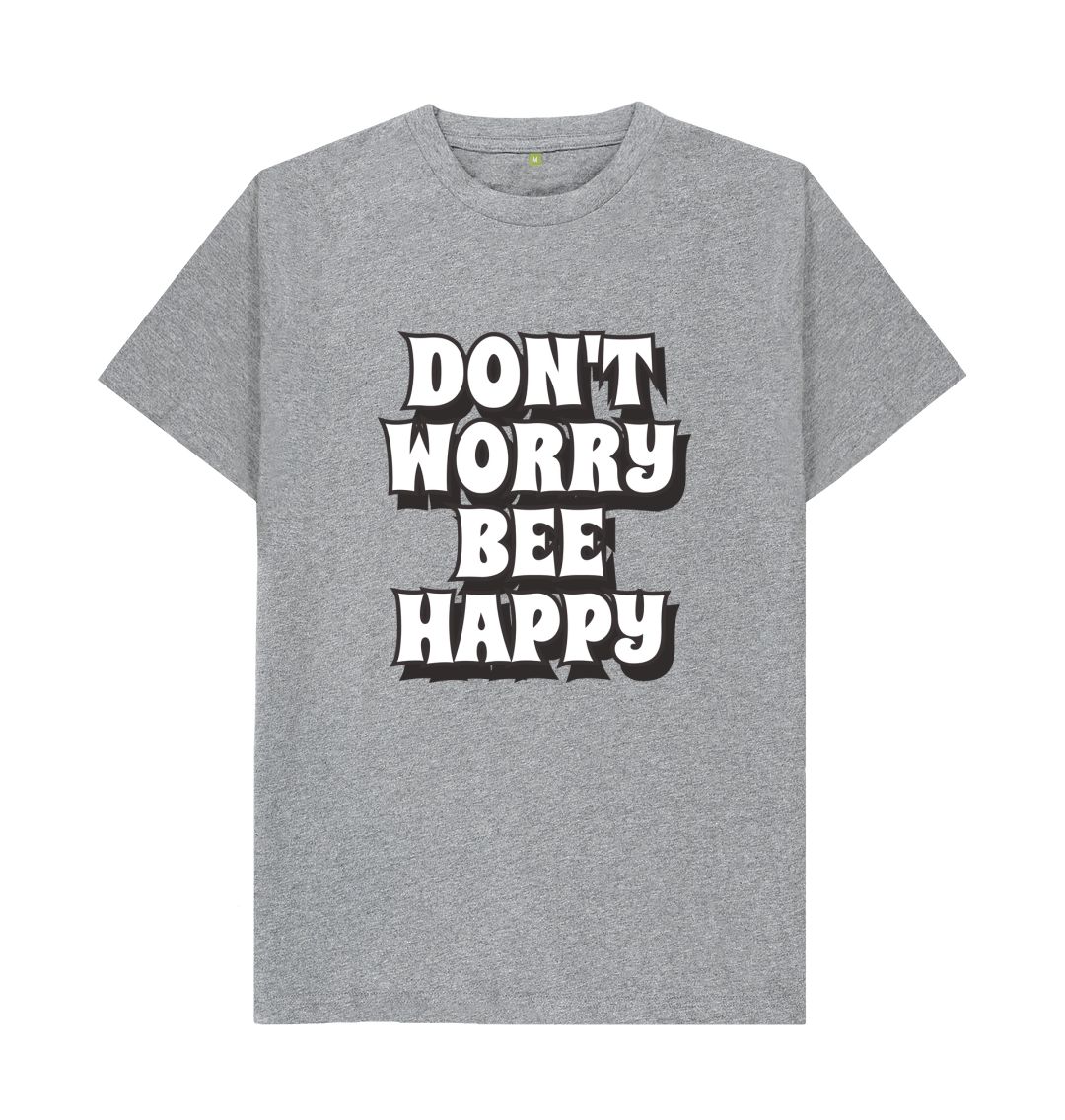 Athletic Grey Don't Worry Bee Happy Tee