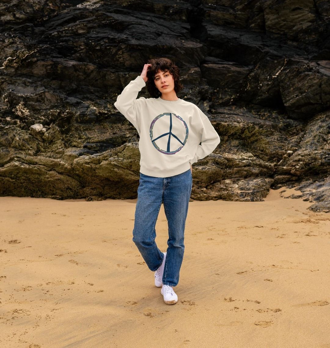 Peace Oversized Jumper