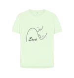 Pastel Green People Love Relaxed Fit Tee