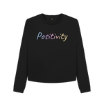 Black Printed Boxy Jumpers Front
