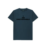 Denim Blue I Am Unstoppable Tee