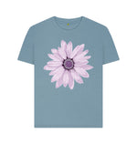 Stone Blue Purple Flower Tee