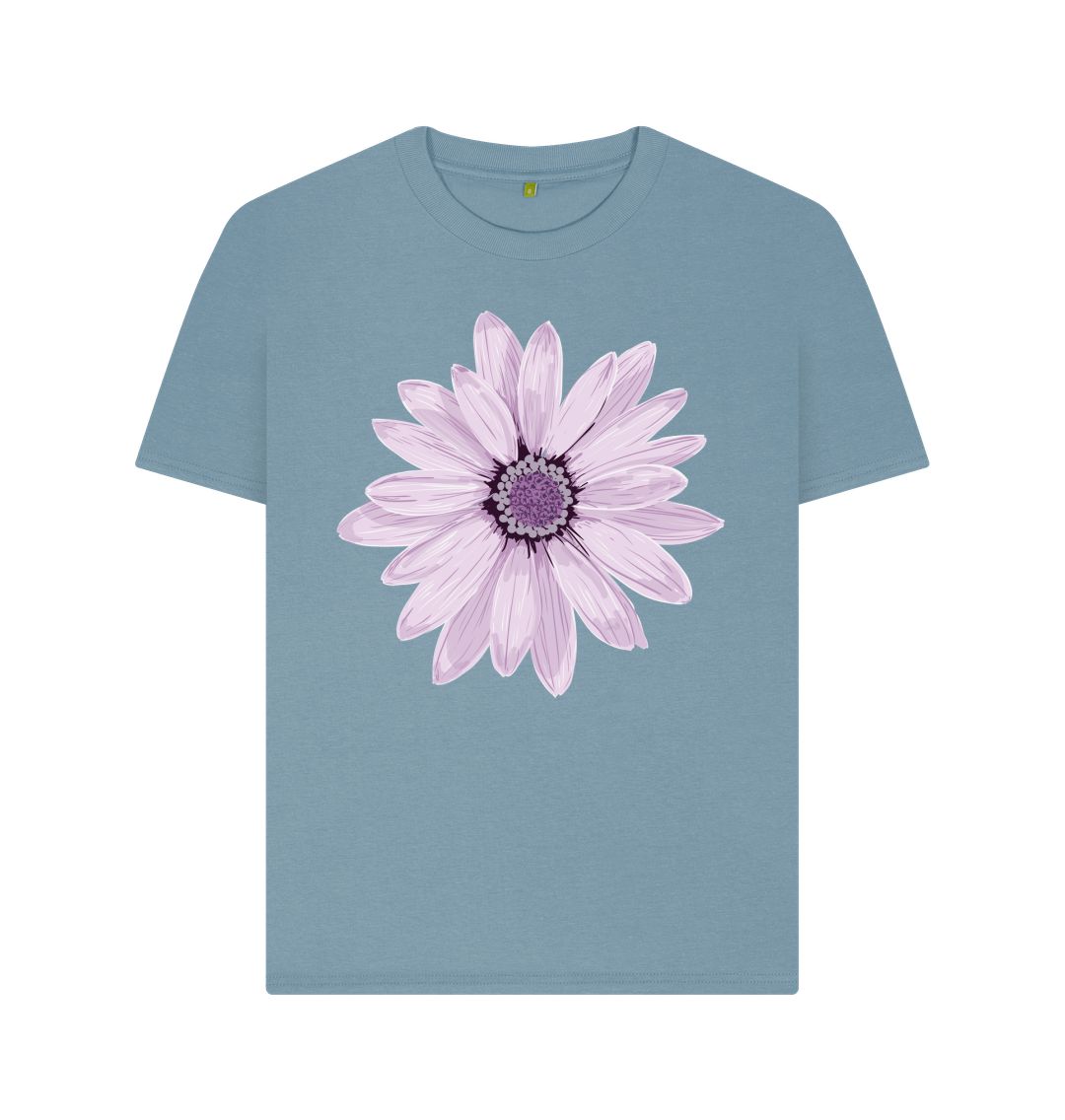 Stone Blue Purple Flower Tee