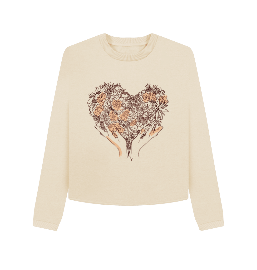 Oat Printed Boxy Jumpers Front