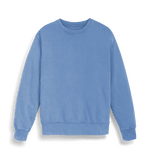 Garment Dyed Swimmer Blue Plain Unisex Matcher Vintage Sweatshirt