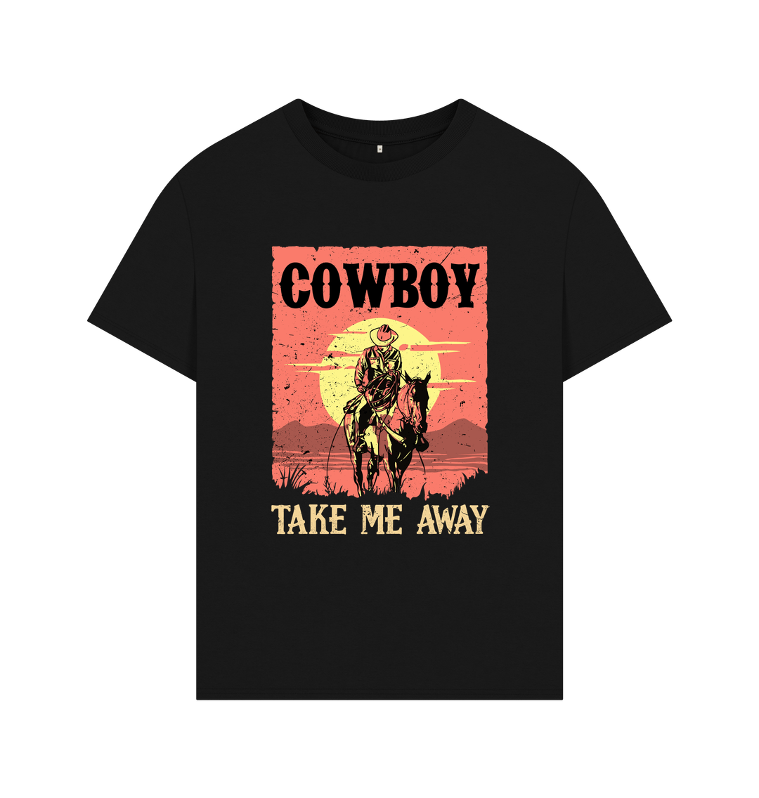 Black Cowboy Oversized Tee