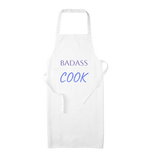 White Badass Cook Apron