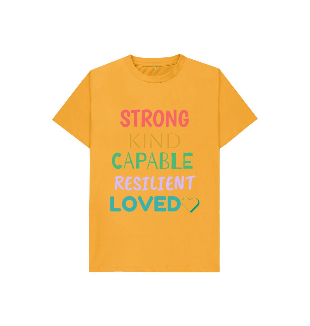 Mustard I Am Strong And Loved Tee