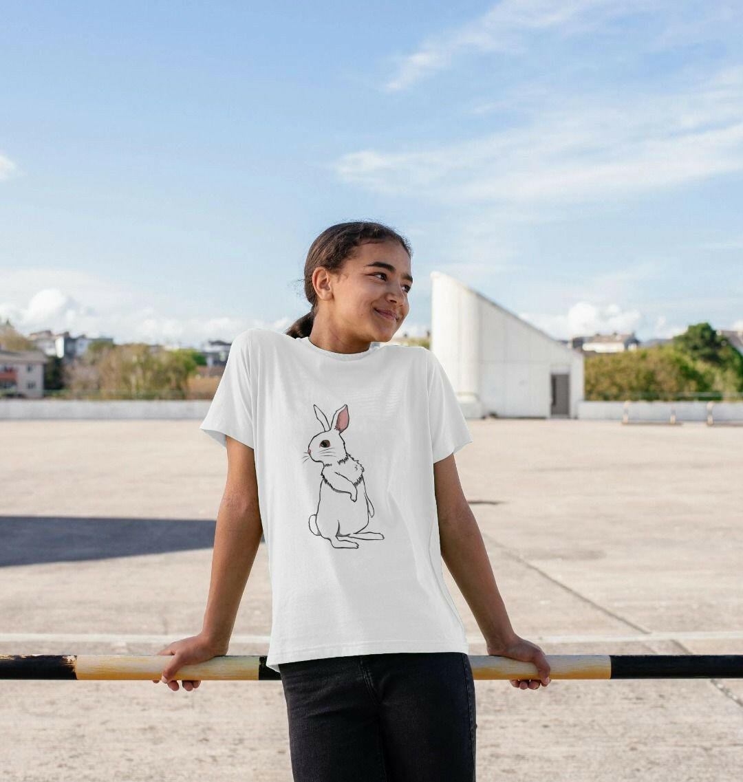 Adorable cute bunny rabbit tee featuring a charming bunny design perfect for casual wear and gift ideas.
