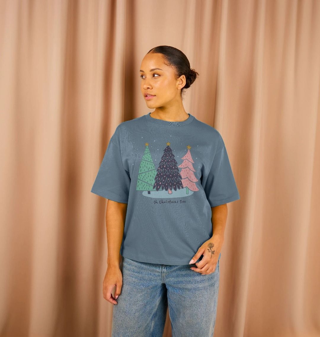 Oh Christmas Tree Oversized Tee