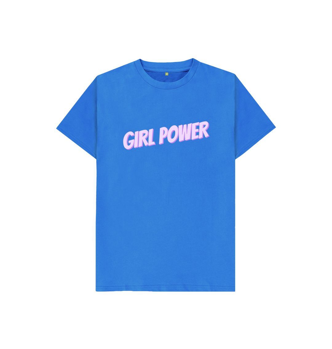 Bright Blue Girl Power Tee