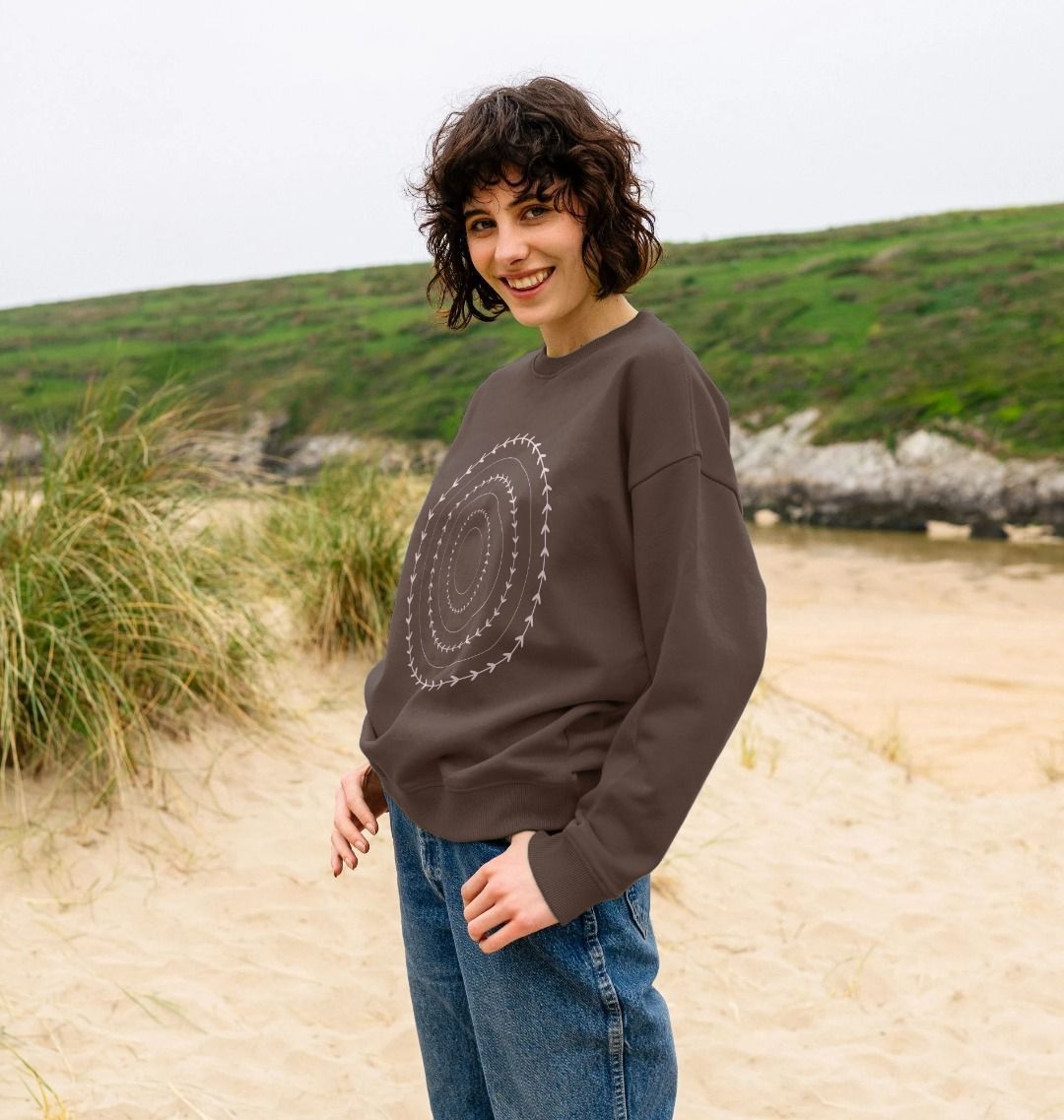 Circles Within Circles Oversized Jumper