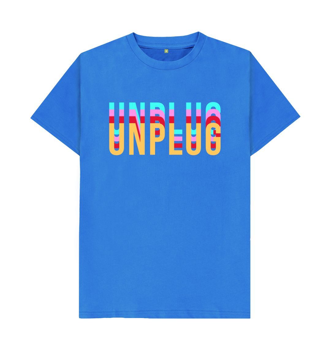 Bright Blue UNPLUG Tee