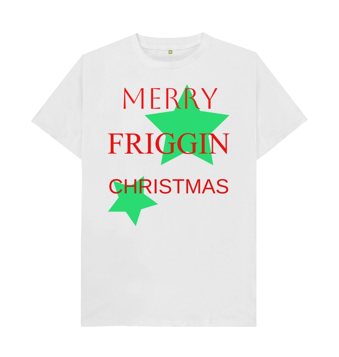 White Merry Friggin Christmas Tee