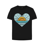 Black Heart, Sunset And Sea Relaxed Tee