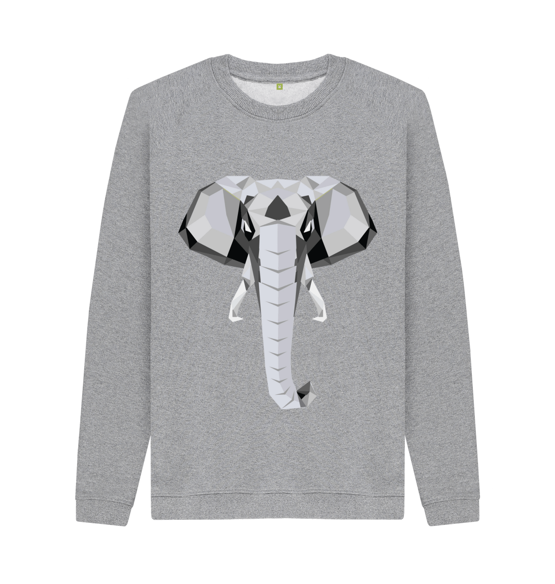 Light Heather Printed Sweater Front