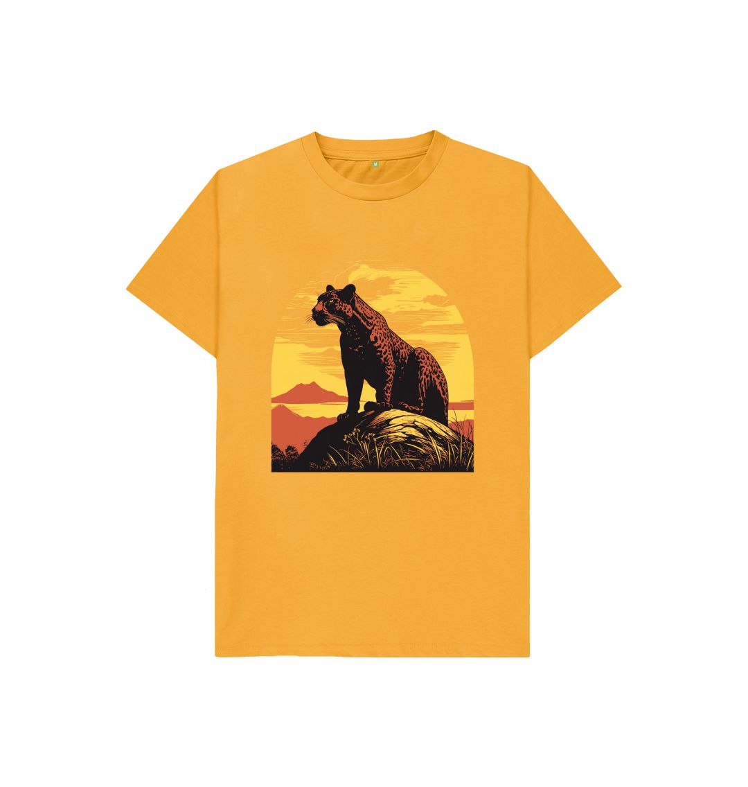 Mustard Leopard Sunset Tee