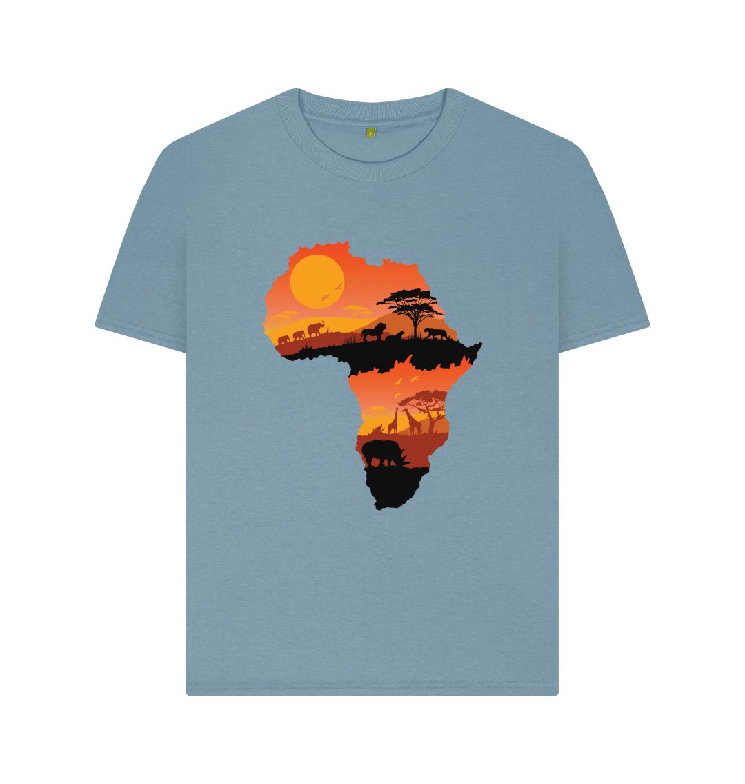 Stone Blue Africa Relaxed Tee