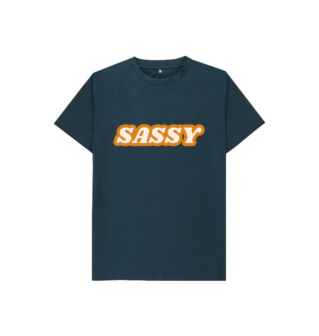 Denim Blue Girl's Sassy Tee