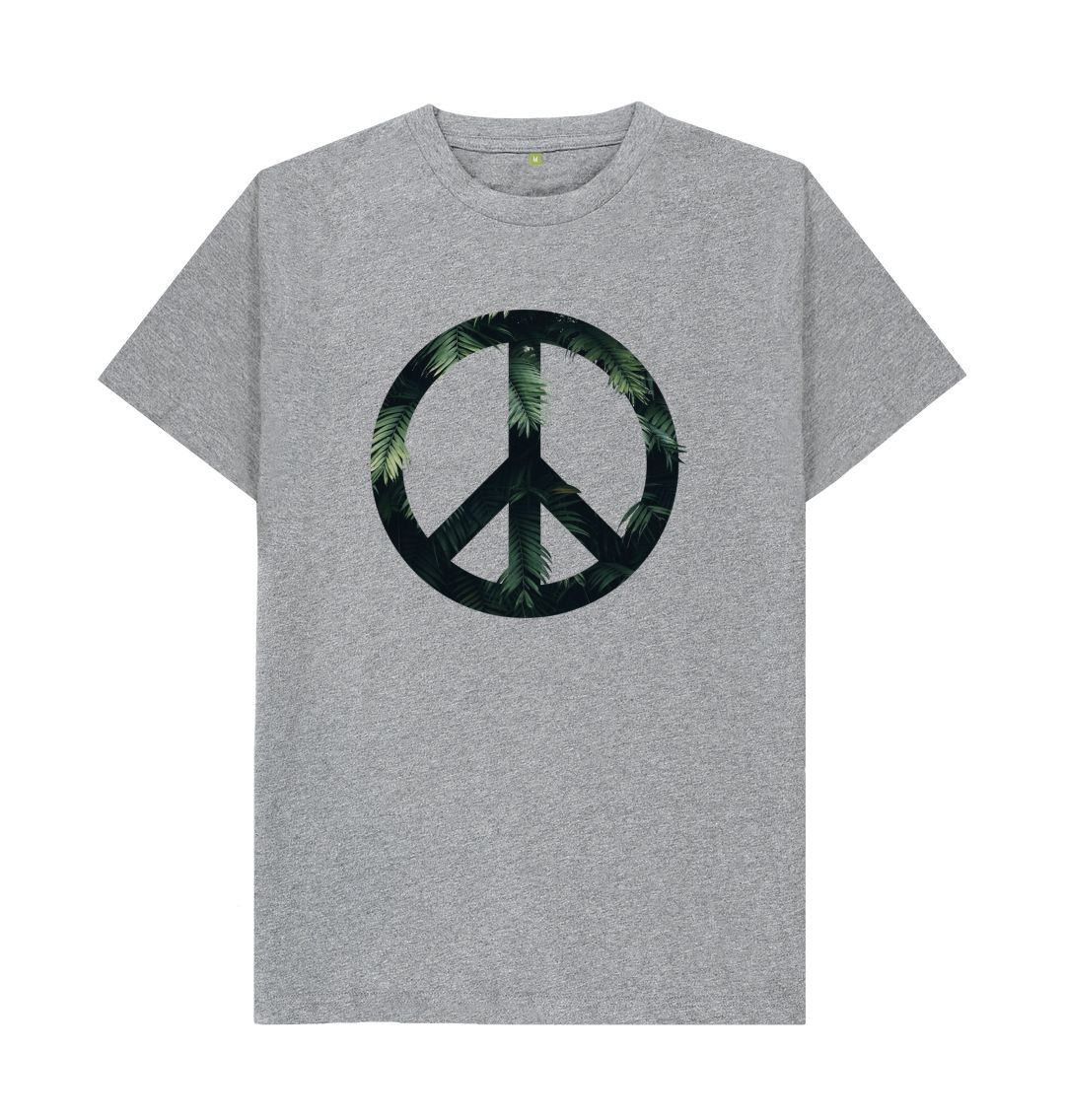 Athletic Grey Love Peace Tee