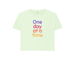 Pastel Green One Day At A Time Boxy Tee