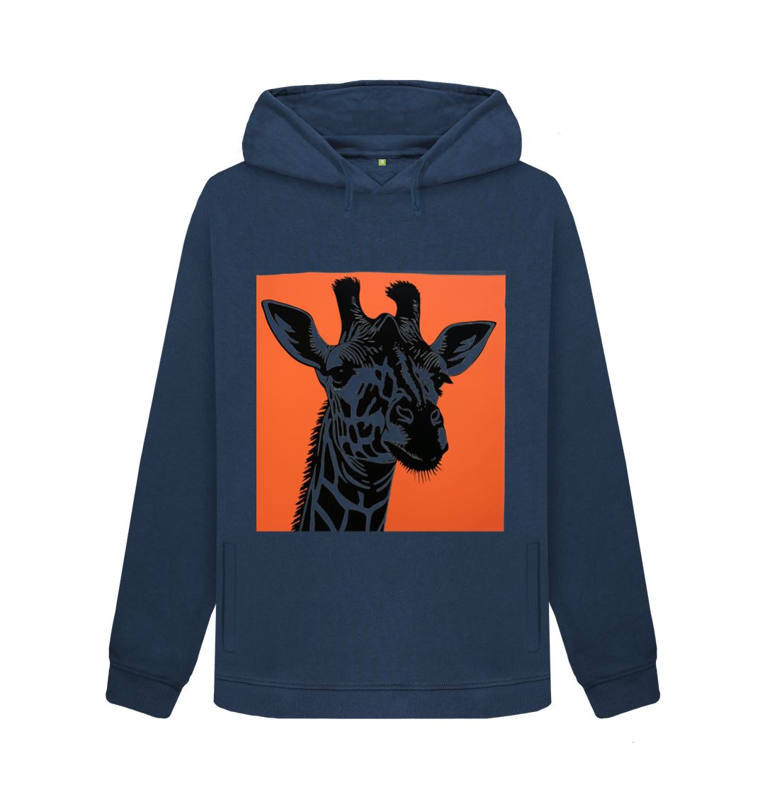 Navy Blue Groovy Giraffe Hoody