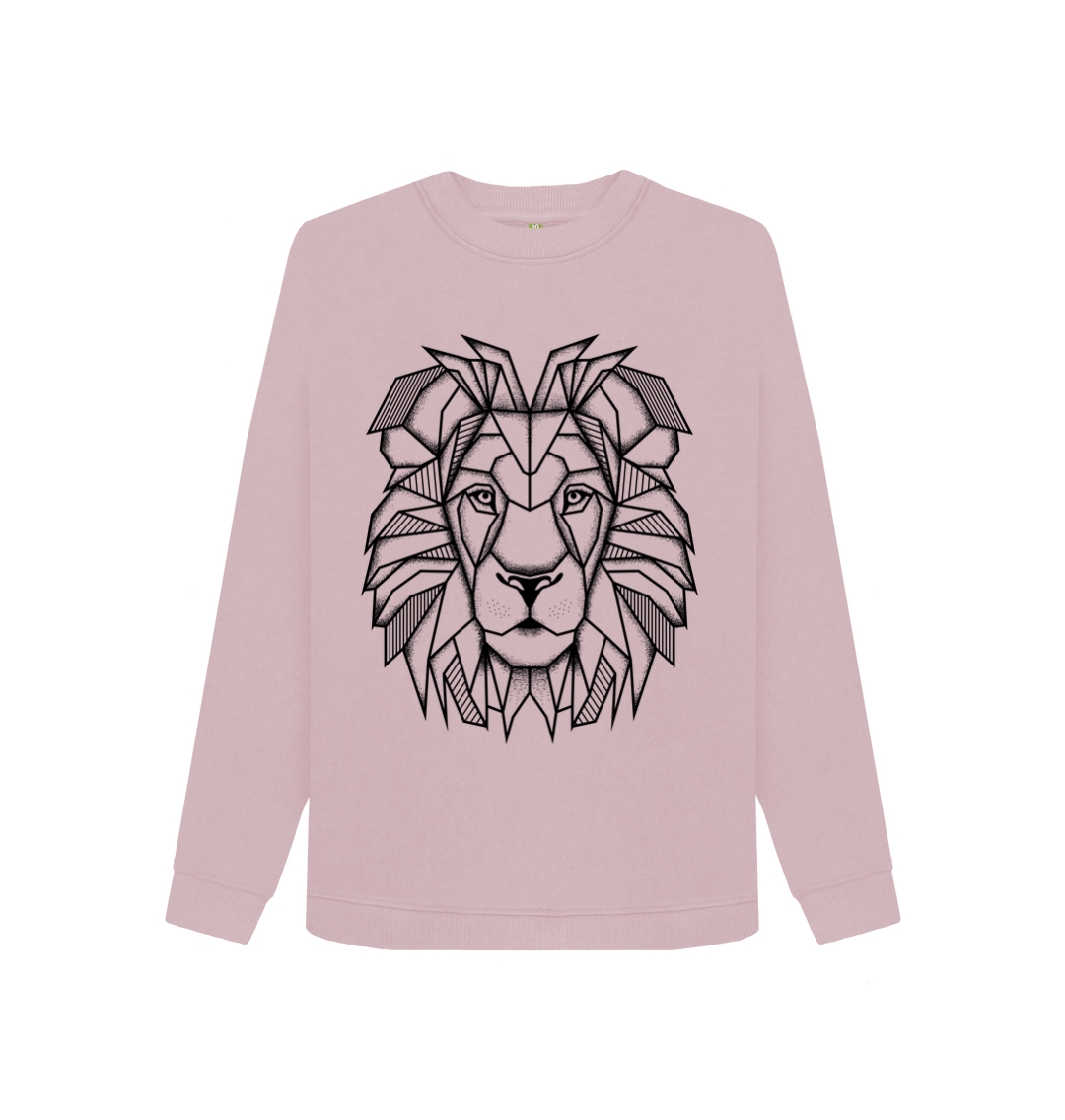 Mauve Printed Sweater Front