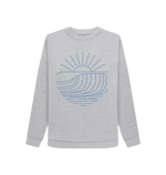 Light Heather Printed Sweater Front